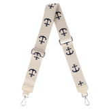Taschengurt mit Echtlederbesatz: Beige