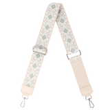 Taschengurt mit Echtlederbesatz: Beige