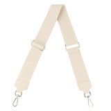 Taschengurt mit Echtlederbesatz: Beige