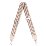 Taschengurt mit Echtlederbesatz: Beige