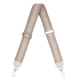 Taschengurt mit Echtlederbesatz: Beige