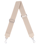 Taschengurt mit Echtlederbesatz: Beige