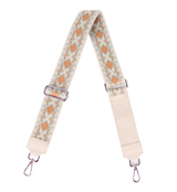 Taschengurt mit Echtlederbesatz: Beige