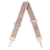 Taschengurt mit Echtlederbesatz: Beige