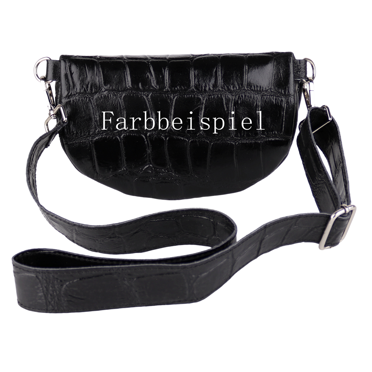 Bauchtasche aus Echtleder Kroko Optik - Modelle Eden