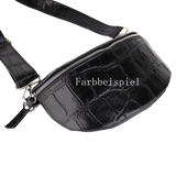 Bauchtasche aus Echtleder Kroko Optik - Modelle Eden