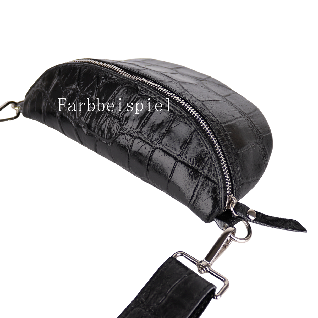 Bauchtasche aus Echtleder Kroko Optik - Modelle Eden