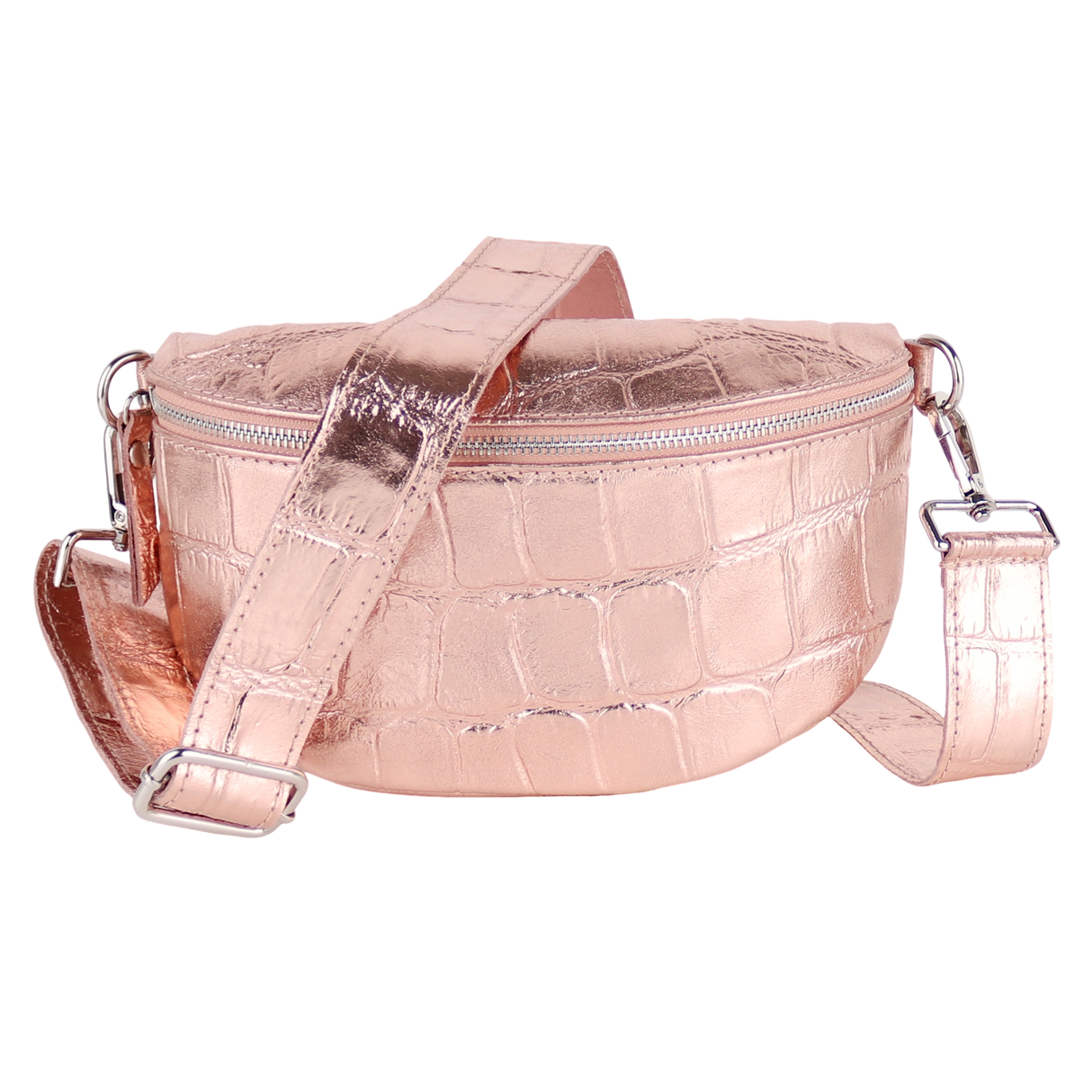 Bauchtasche aus Echtleder Kroko Optik - Modelle Eden
