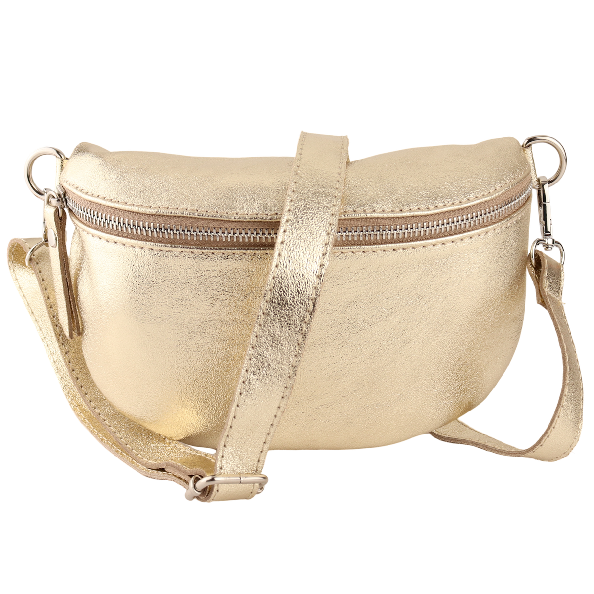 Bauchtasche aus Echtleder Metalic - Modelle Ember