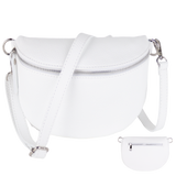 BTMRV Bauchtasche aus Echtleder Rückseite mit Reißverschlussfach
