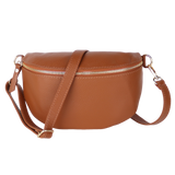 Bauchtasche aus Echtleder (Goldfarbener Karabiner)