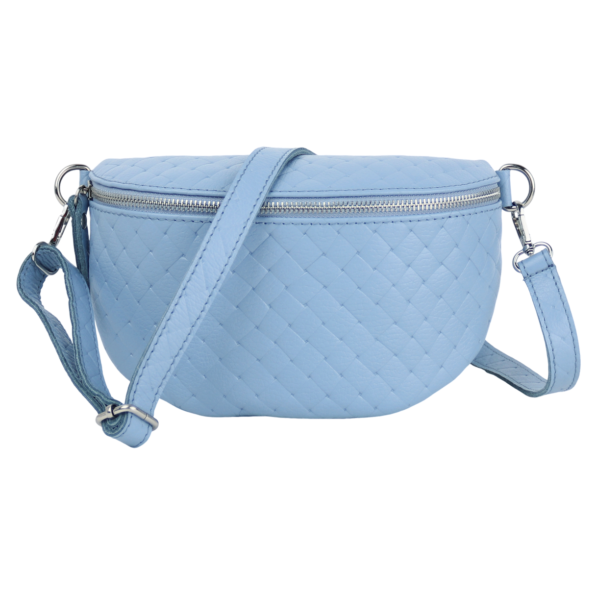 Bauchtasche aus Echtleder Raute-Prägung - ALL
