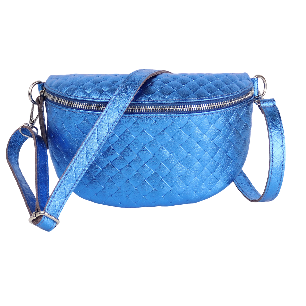 Bauchtasche aus Echtleder Raute-Prägung - ALL
