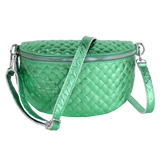 Bauchtasche aus Echtleder Raute-Prägung - ALL