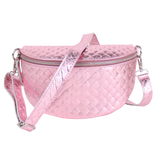Bauchtasche aus Echtleder Raute-Prägung - ALL