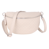 Bauchtasche aus Echtleder Raute-Prägung - ALL
