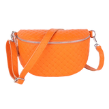 Bauchtasche aus Echtleder Raute-Prägung - ALL