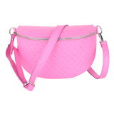 Bauchtasche aus Echtleder Raute-Prägung - ALL