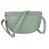 Bauchtasche aus Echtleder Raute-Prägung - ALL