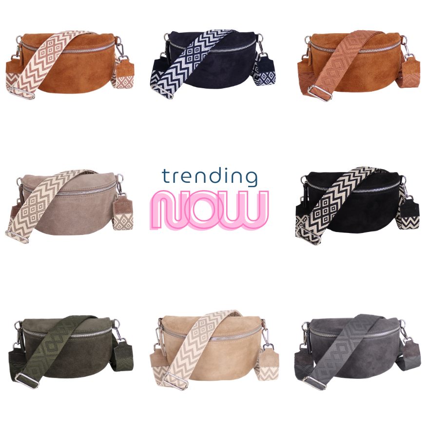Bauchtasche aus Wildleder - Modelle Velvet