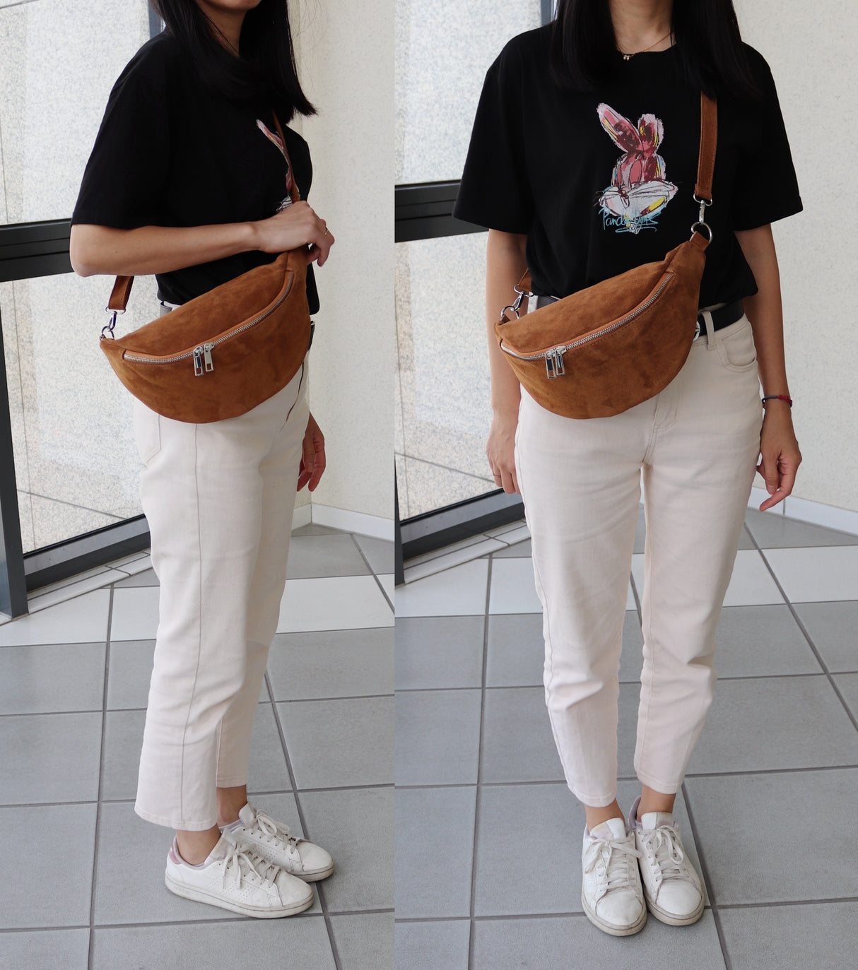 BT322 Bauchtasche aus Wildleder - ALL