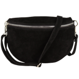 Bauchtasche aus Wildleder - Rückseite mit Reißverschluss