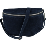 Bauchtasche aus Wildleder - Rückseite mit Reißverschluss