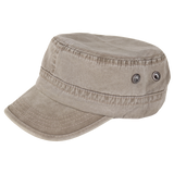 CP02 Army Cap aus reinem Baumwolle Used Look