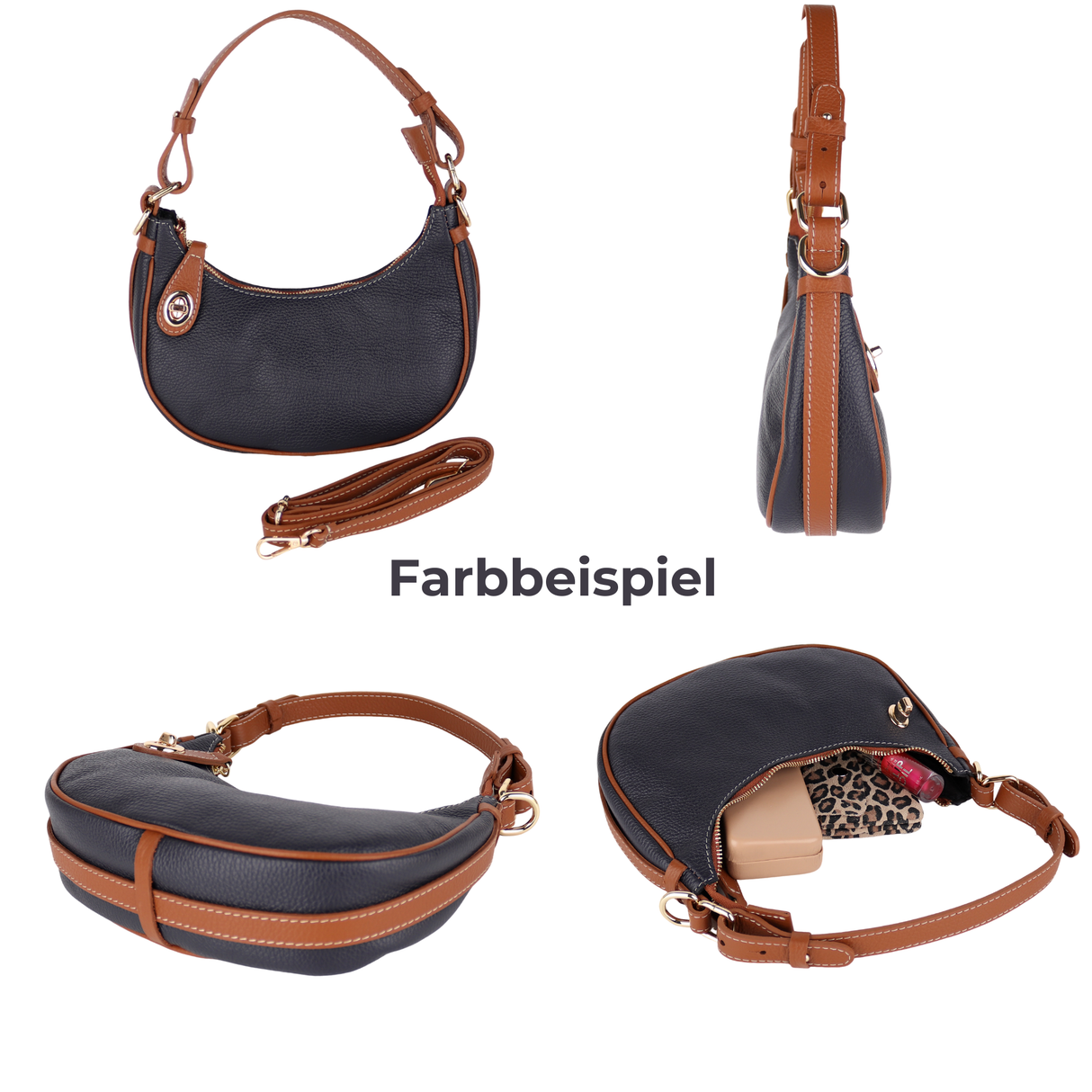 UT79 Schultertasche aus Wildleder