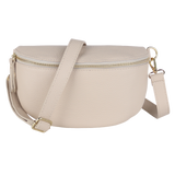 Bauchtasche aus Echtleder (Goldfarbener Karabiner)