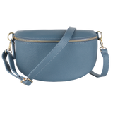 Bauchtasche aus Echtleder (Goldfarbener Karabiner)