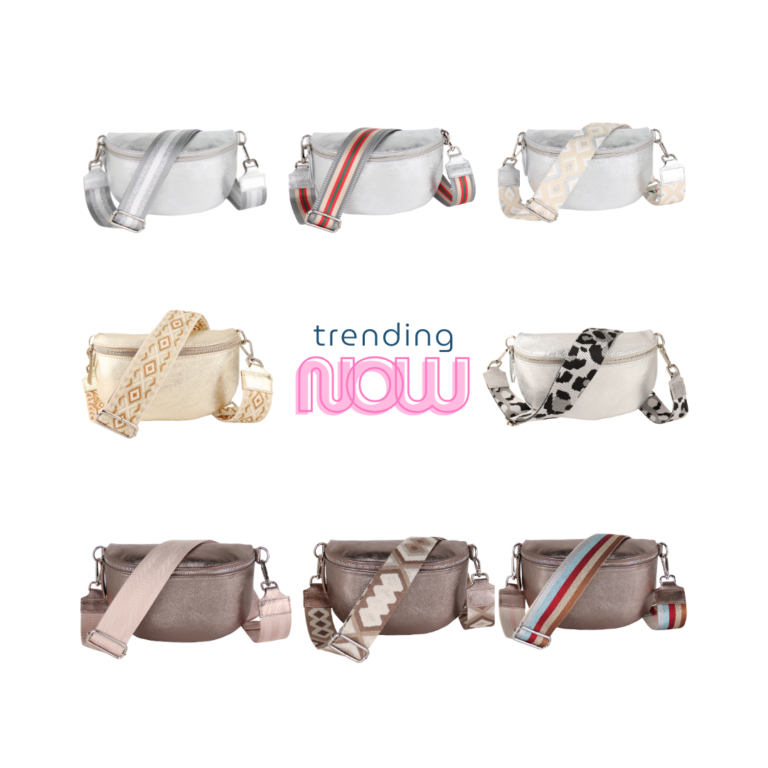 Bauchtasche aus Echtleder Metalic - Modelle Ember