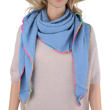 Dreieckstuch Made in Italy - Unifarbe mit bundem Saum