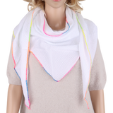 Dreieckstuch Made in Italy - Unifarbe mit bundem Saum