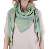 Dreieckstuch Made in Italy - Unifarbe mit bundem Saum