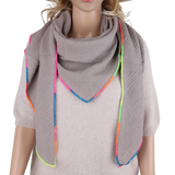 Dreieckstuch Made in Italy - Unifarbe mit bundem Saum