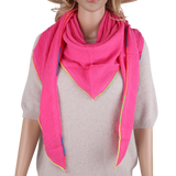 Dreieckstuch Made in Italy - Unifarbe mit bundem Saum
