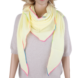 Dreieckstuch Made in Italy - Unifarbe mit bundem Saum