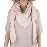 Dreieckstuch Made in Italy - Unifarbe mit bundem Saum