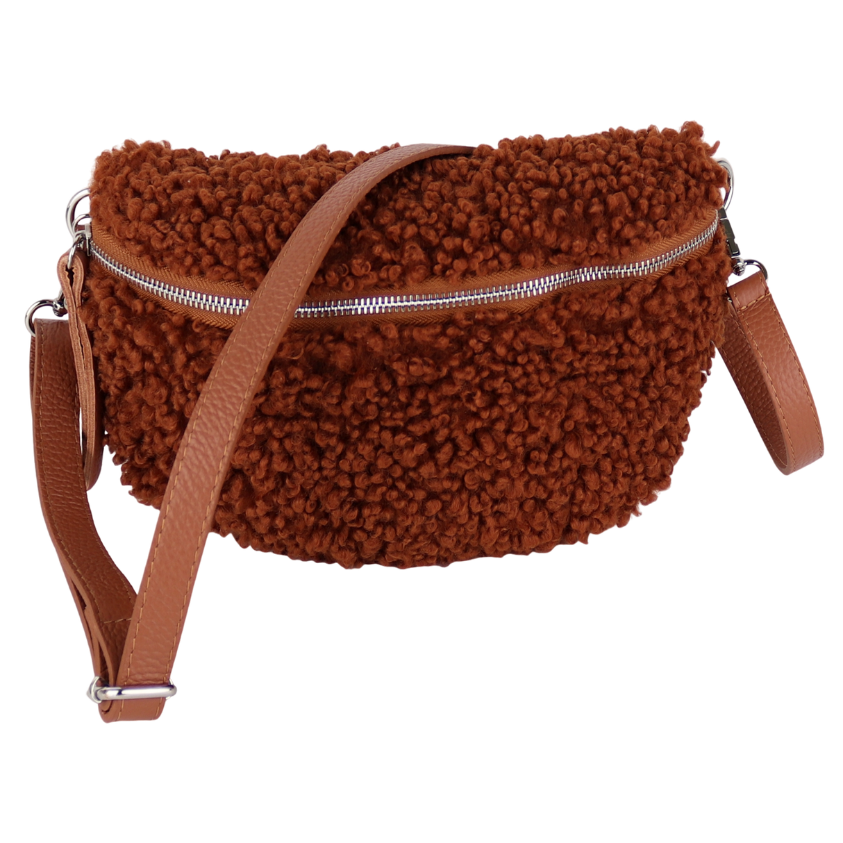 BT321 Bauchtasche aus Teddyfell Plüsch