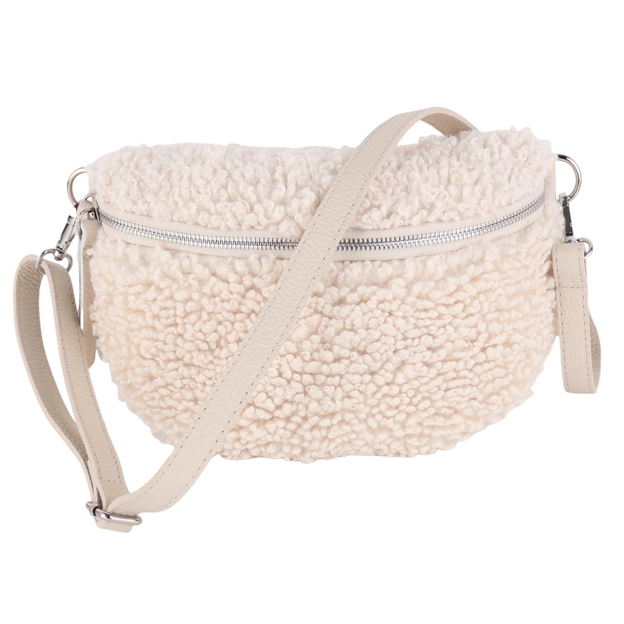 BT321 Bauchtasche aus Teddyfell Plüsch