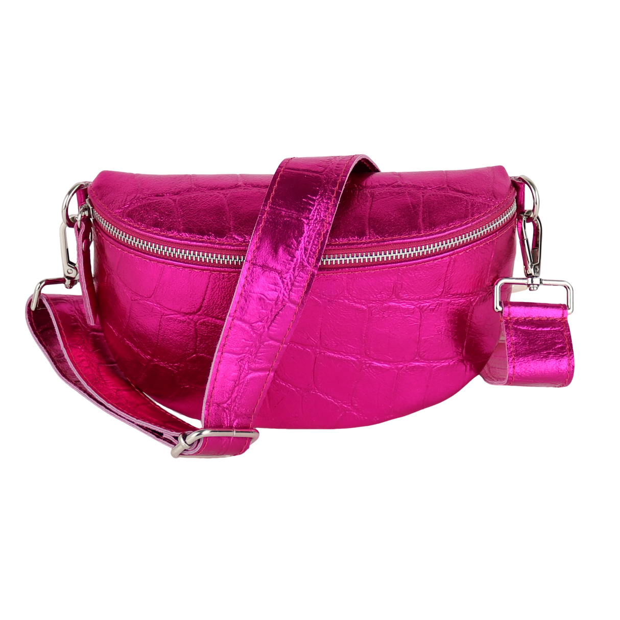 Bauchtasche aus Echtleder Kroko Optik - Modelle Eden