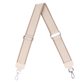 Taschengurt mit Echtlederbesatz: Beige