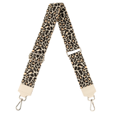 Taschengurt mit Echtlederbesatz: Beige