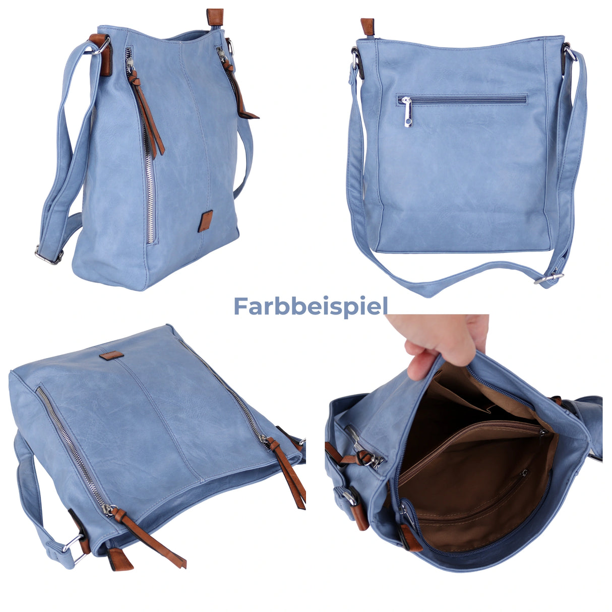 UT25 Schultertasche aus Kunstleder
