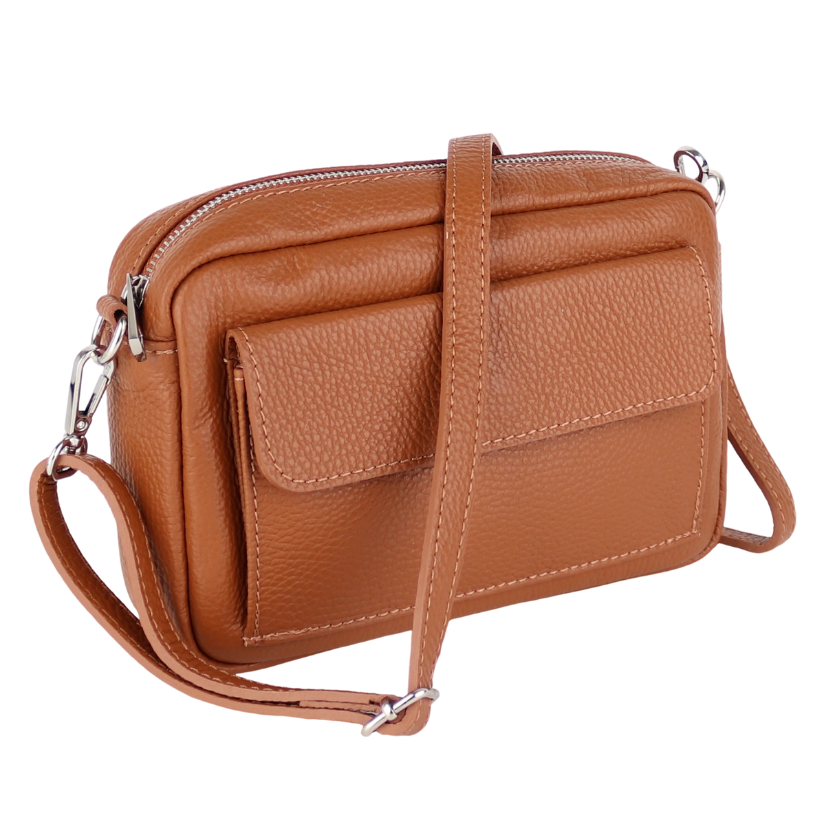 UT41 Schultertasche aus Echtleder