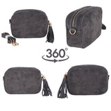 UT57 Schultertasche aus Wildleder